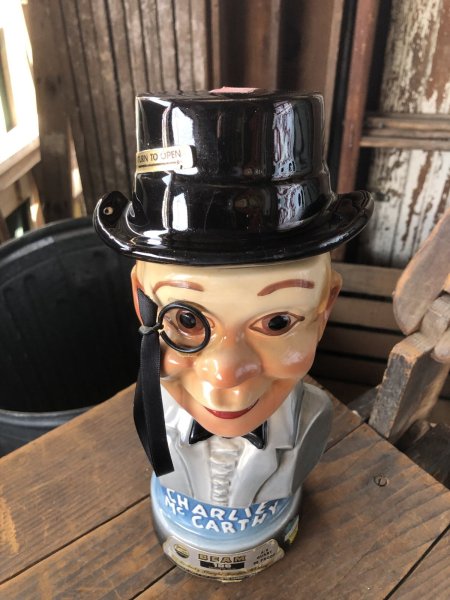 画像6: 70s Vintage Charlie McCarthy Jim Beam Advertising Decanter Bottle (R560) (6)