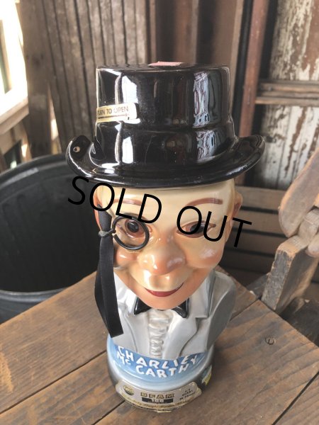 画像6: 70s Vintage Charlie McCarthy Jim Beam Advertising Decanter Bottle (R560) (6)