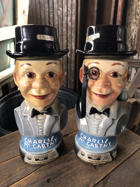 画像15: 70s Vintage Charlie McCarthy Jim Beam Decanter (R223) (15)