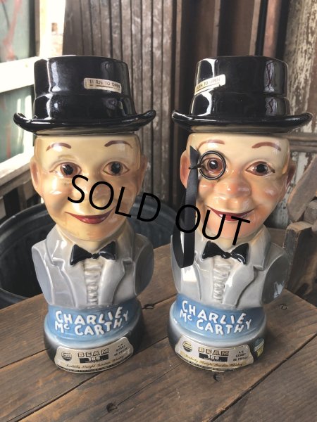 画像15: 70s Vintage Charlie McCarthy Jim Beam Decanter (R223) (15)