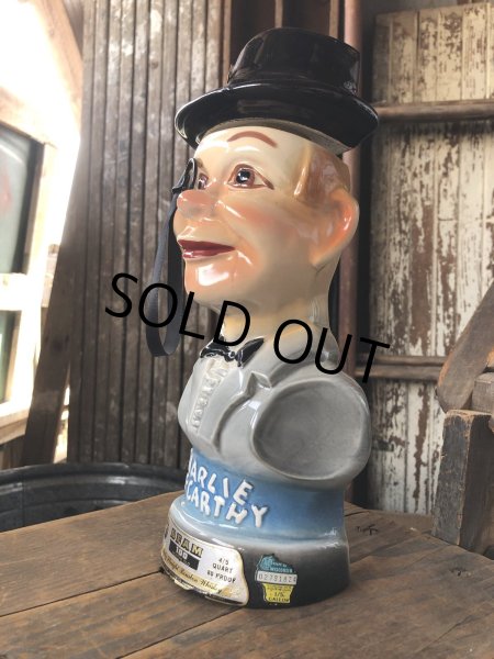 画像5: 70s Vintage Charlie McCarthy Jim Beam Advertising Decanter Bottle (R560) (5)