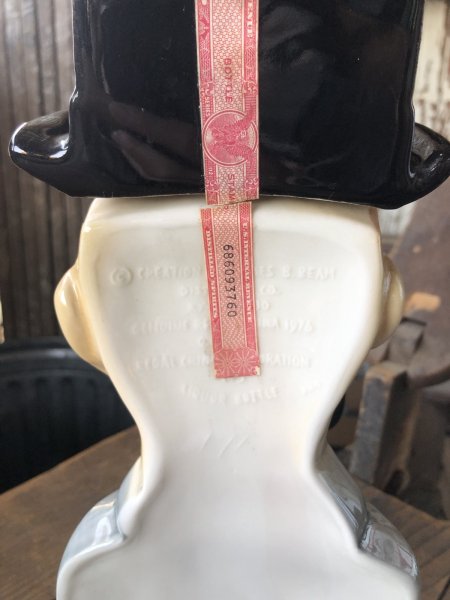 画像16: 70s Vintage Charlie McCarthy Jim Beam Advertising Decanter Bottle (R560) (16)