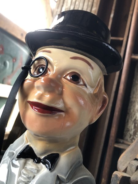 画像18: 70s Vintage Charlie McCarthy Jim Beam Advertising Decanter Bottle (R560) (18)