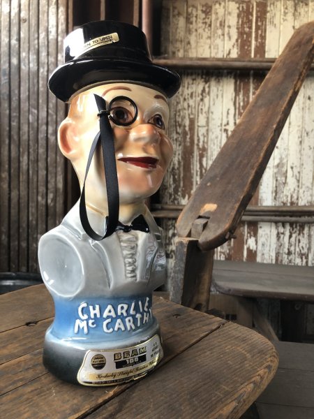 画像3: 70s Vintage Charlie McCarthy Jim Beam Advertising Decanter Bottle (R560) (3)