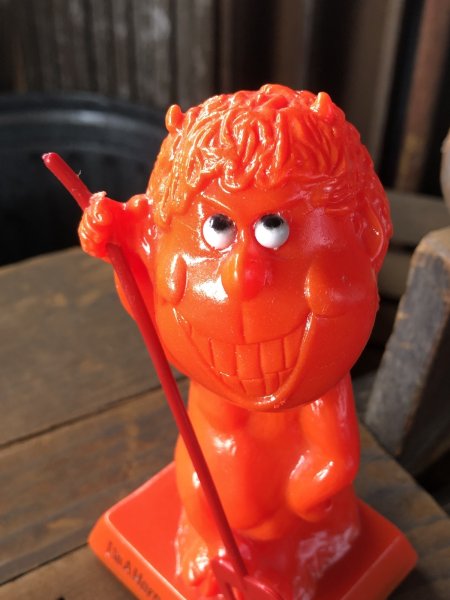 画像12: 70s Vintage Message Doll Red Devil " I'm a Horny Little Devil " (R562)  (12)