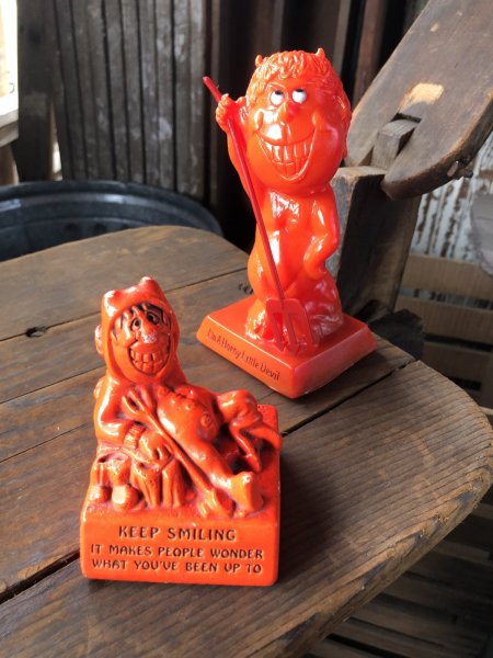 画像11: 60s Vintage Message Doll Red Devil " Keep Smiling " (R561)  (11)