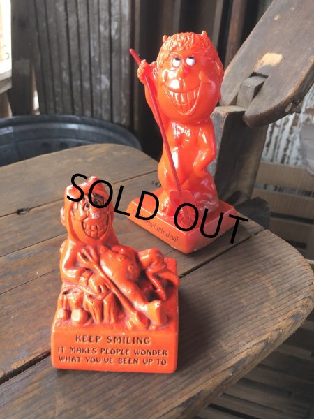 画像11: 60s Vintage Message Doll Red Devil " Keep Smiling " (R561)  (11)