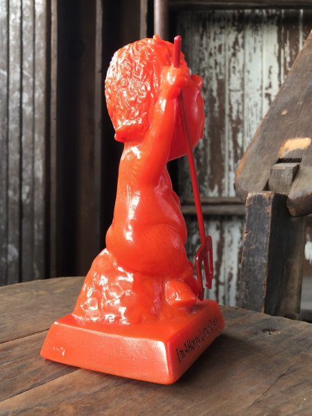 画像6: 70s Vintage Message Doll Red Devil " I'm a Horny Little Devil " (R562)  (6)