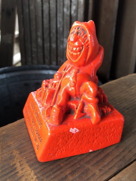 画像7: 60s Vintage Message Doll Red Devil " Keep Smiling " (R561)  (7)