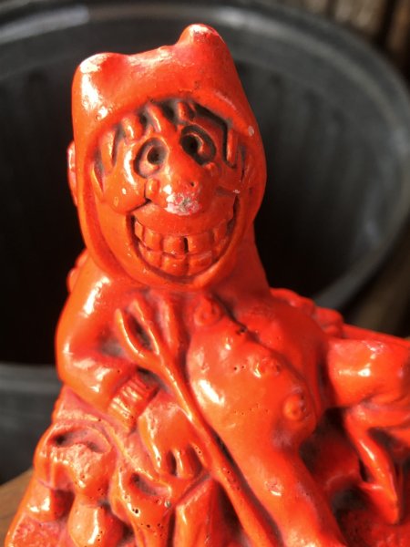 画像9: 60s Vintage Message Doll Red Devil " Keep Smiling " (R561)  (9)