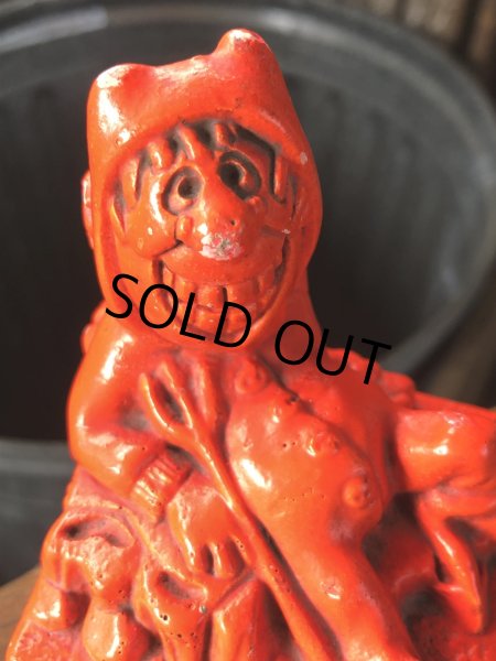 画像9: 60s Vintage Message Doll Red Devil " Keep Smiling " (R561)  (9)