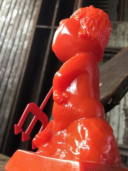 画像13: 70s Vintage Message Doll Red Devil " I'm a Horny Little Devil " (R562)  (13)
