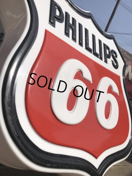 画像8: Vintage Original Phillips 66 Gas Station Lighted Logo Sign (R564)  (8)