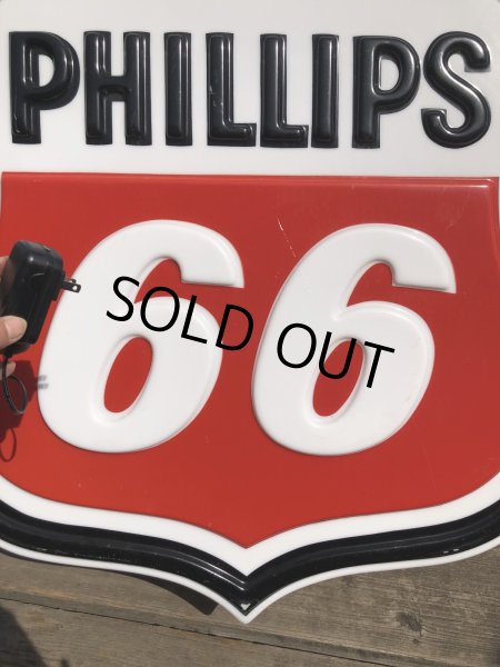 画像15: Vintage Original Phillips 66 Gas Station Lighted Logo Sign (R564)  (15)