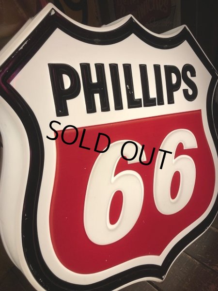画像18: Vintage Original Phillips 66 Gas Station Lighted Logo Sign (R564)  (18)