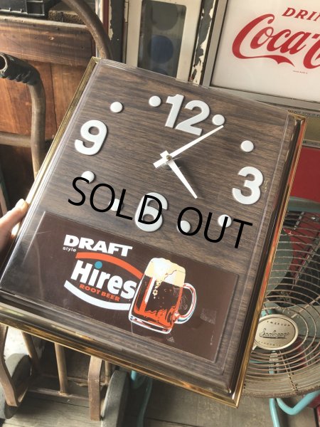 画像1: Vintage Hires Root Beer Advertising Store Display Wall Clock Sign (R566) (1)