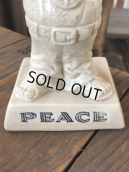 画像7: Vintage R&W BERRIES Co " PEACE " Hippie Grinning Figurine Message Doll (R567)  (7)