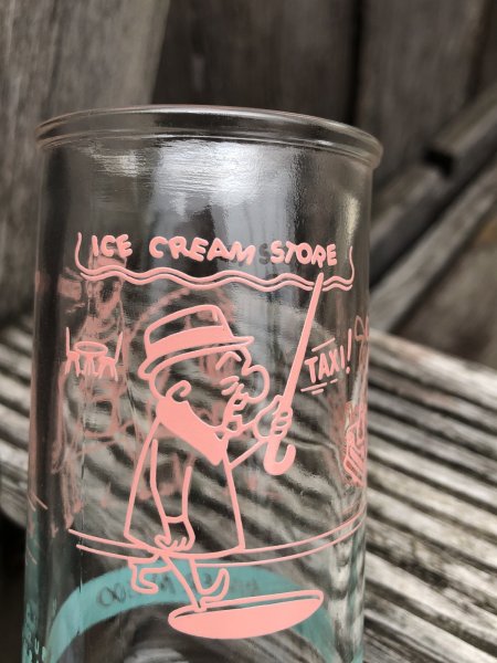 画像8: 60s Vintage Mister Magoo Mr Magoo Advertising Glass ICE CREAM STORE (R571) (8)