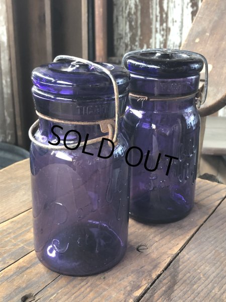 画像9: 10s Era Antique Purple Glass Jar (R573) (9)