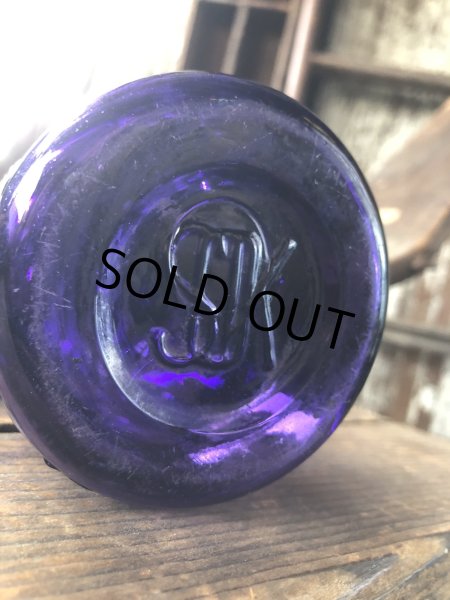 画像5: 10s Era Antique Purple Glass Jar (R572) (5)