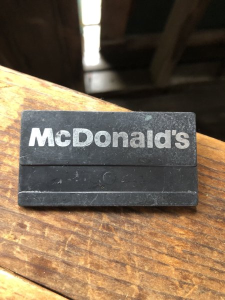 画像2: Vintage Fast Food Restaurant Employee Crew Name Tag Badge " McDonald's "(R576) (2)