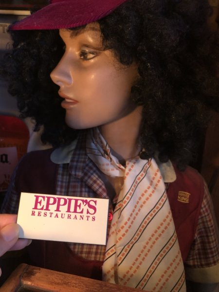 画像1: Vintage Fast Food Restaurant Employee Crew Name Tag Badge " EPPIE'S Restaurants "(R572) (1)