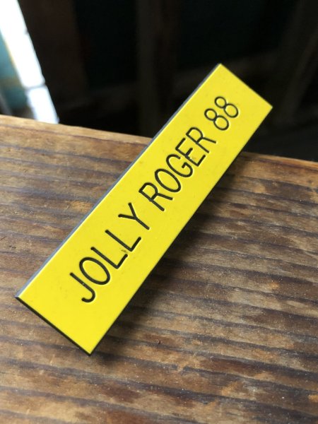 画像3: Vintage Fast Food Restaurant Employee Crew Name Tag Badge " JOLLY ROGER 88 "(R571) (3)
