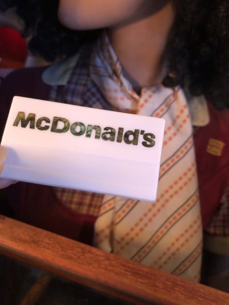 画像1: Vintage Fast Food Restaurant Employee Crew Name Tag Badge " McDonald's "(R575) (1)