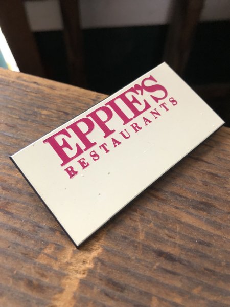 画像3: Vintage Fast Food Restaurant Employee Crew Name Tag Badge " EPPIE'S Restaurants "(R572) (3)