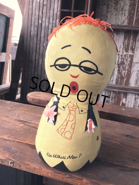 画像2: 60s Vintage Moody Mary Sad Happy Bored Furious 4 Sided Plush Doll (R583) (2)