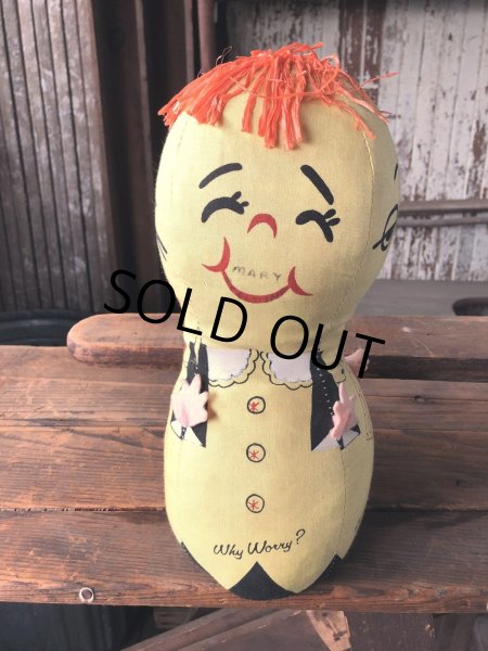 画像8: 60s Vintage Moody Mary Sad Happy Bored Furious 4 Sided Plush Doll (R583) (8)