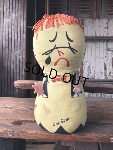画像5: 60s Vintage Moody Mary Sad Happy Bored Furious 4 Sided Plush Doll (R583) (5)