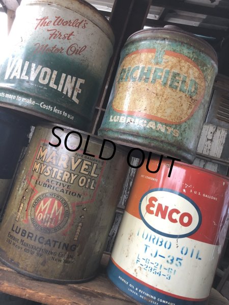 画像9: Vintage Motor Gas Oil 5 Gallon Can ENCO (R584)  (9)