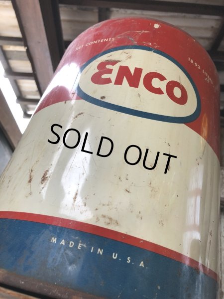 画像5: Vintage Motor Gas Oil 5 Gallon Can ENCO (R584)  (5)