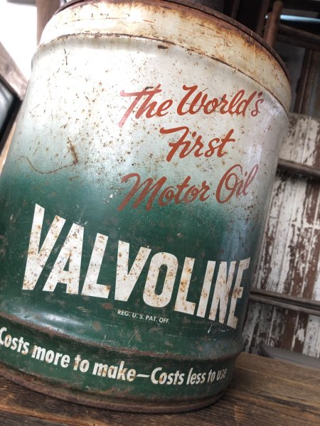 画像10: Vintage Motor Gas Oil 5 Gallon Can VALVOLINE (R586)  (10)