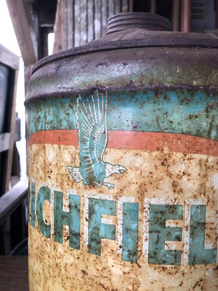 画像2: Vintage Motor Gas Oil 5 Gallon Can RICHFIELD (R588)  (2)