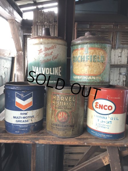 画像10: Vintage Motor Gas Oil 5 Gallon Can ENCO (R584)  (10)
