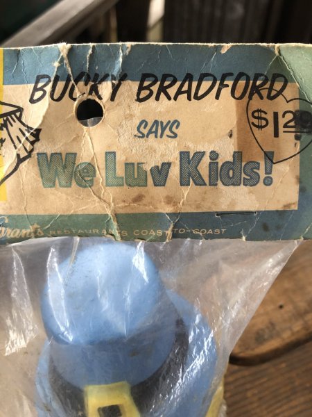 画像3: 70s Vintage Advertising Bucky Bradford Vinyl Doll W/Pack (R589)  (3)