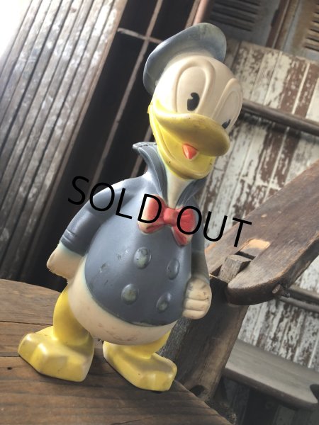 画像1: 50s Vintage Disney Sun Rubber Donald Duck Doll 26cm (R591) (1)