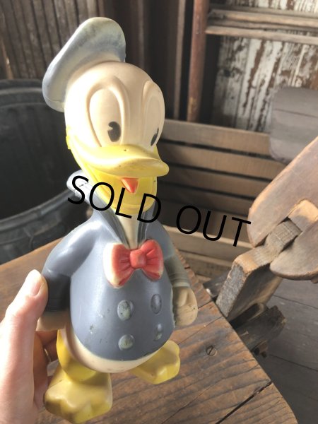 画像12: 50s Vintage Disney Sun Rubber Donald Duck Doll 26cm (R591) (12)