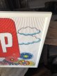 画像3: Vintage 7UP Soda Peter Max Floral Cardboard Store Sign w/Frame (R609) (3)
