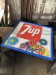 画像7: Vintage 7UP Soda Peter Max Floral Cardboard Store Sign w/Frame (R608) (7)