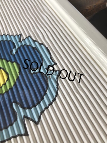 画像12: Vintage 7UP Soda Peter Max Floral Cardboard Store Sign w/Frame (R609) (12)