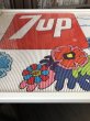 画像6: Vintage 7UP Soda Peter Max Floral Cardboard Store Sign w/Frame (R609) (6)
