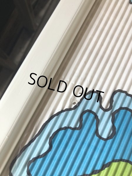 画像14: Vintage 7UP Soda Peter Max Floral Cardboard Store Sign w/Frame (R609) (14)