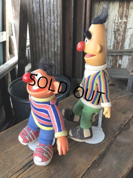画像4: 80s Vintage Applause SESAME STREET Ernie ＆ Bert Doll Set (R614) (4)
