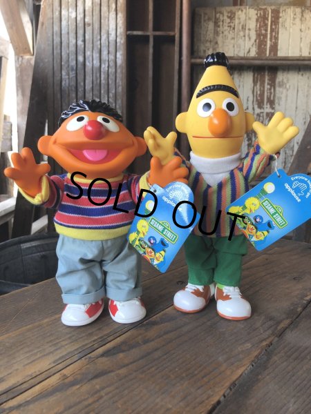 画像2: 90s Vintage Applause SESAME STREET Ernie ＆ Bert Doll Set (R615) (2)