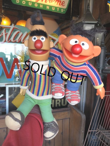 画像12: 80s Vintage Applause SESAME STREET Ernie ＆ Bert Doll Set (R614) (12)