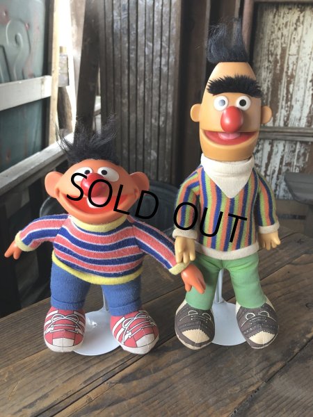 画像1: 80s Vintage Applause SESAME STREET Ernie ＆ Bert Doll Set (R614) (1)
