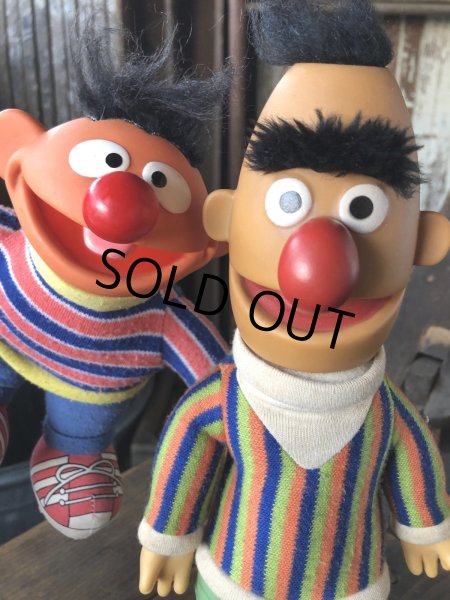 画像8: 80s Vintage Applause SESAME STREET Ernie ＆ Bert Doll Set (R614) (8)